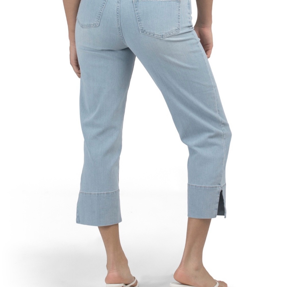 D Jeans,light washed blue,skinny capri jeans.Size 10 - Picture 2 of 11